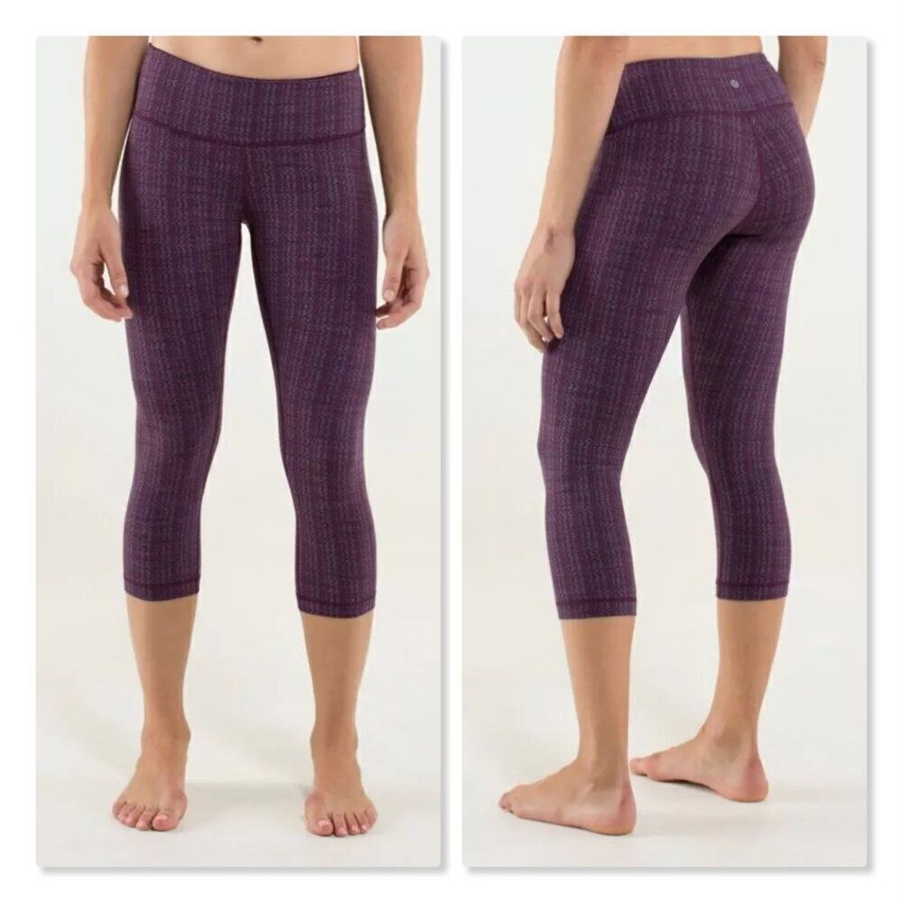 ✨ LULULEMON ✨ Wonder Under Crop Ziggy Wee Leggings - [Size 4]